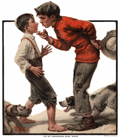 http://www.best-norman-rockwell-art.com/images/1921-06-04-The-Country-Gentleman-Norman-Rockwell-cover-Bully-Before-no-logo-400-Digimarc.jpg
